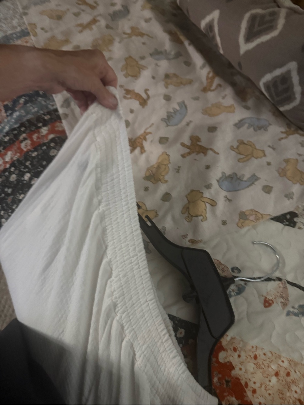 White Gauze Wide-Leg Pull-On Pants never worn New without tags. - Picture 6 of 6